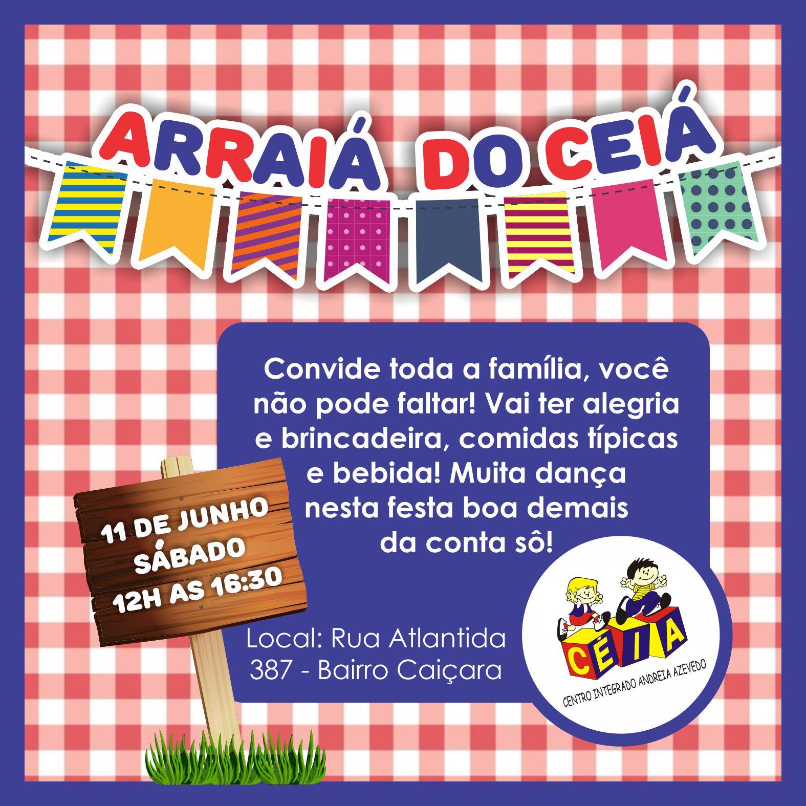 Convite Para Festa Junina Na Escola EDUBRAINAZ